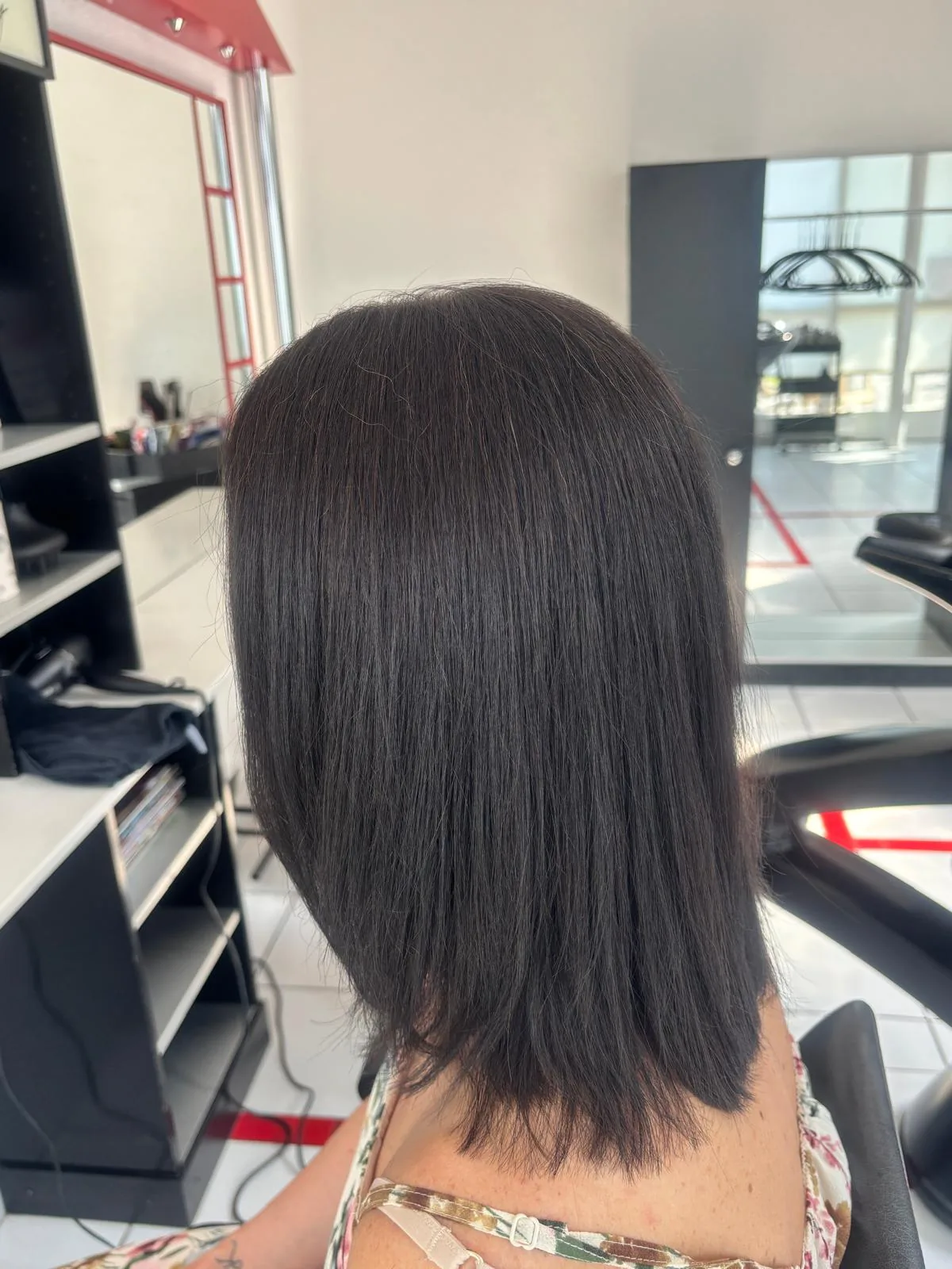 Naturhaarfarbe und Schnitt nach der Behandlung